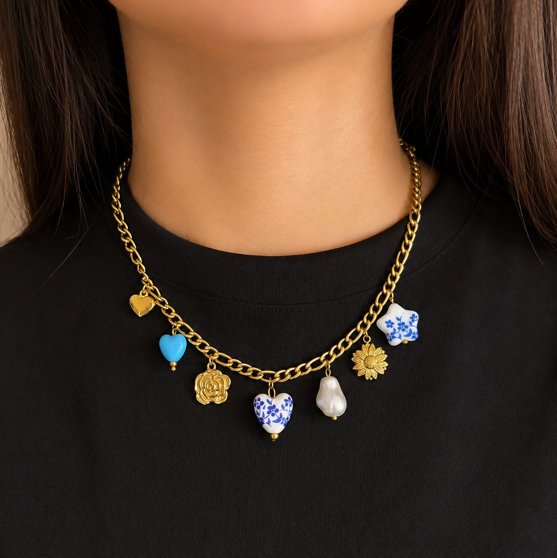 Collier doré SANTORINI