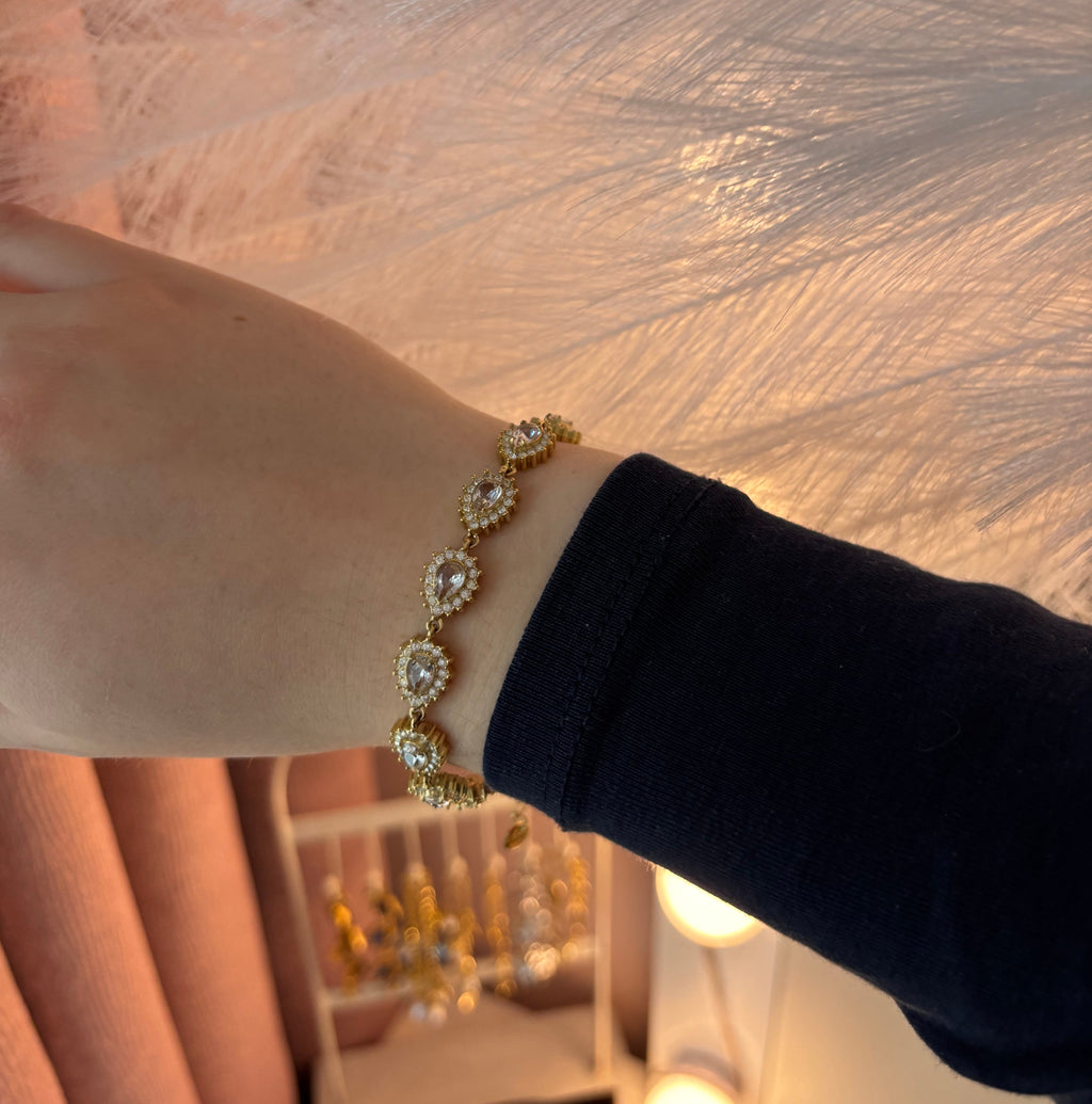Bracelet doré diamants ALEYNA