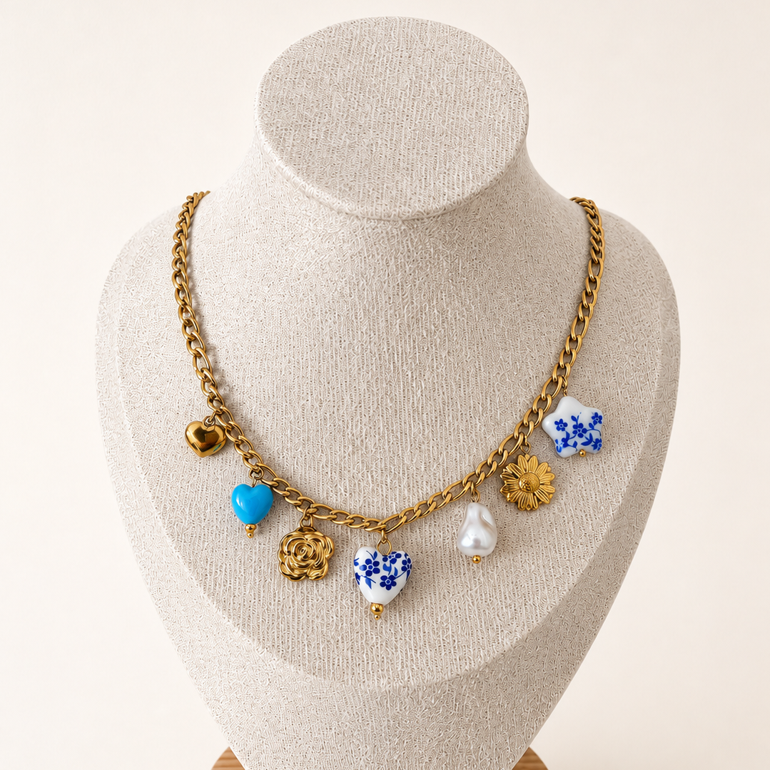 Collier doré SANTORINI