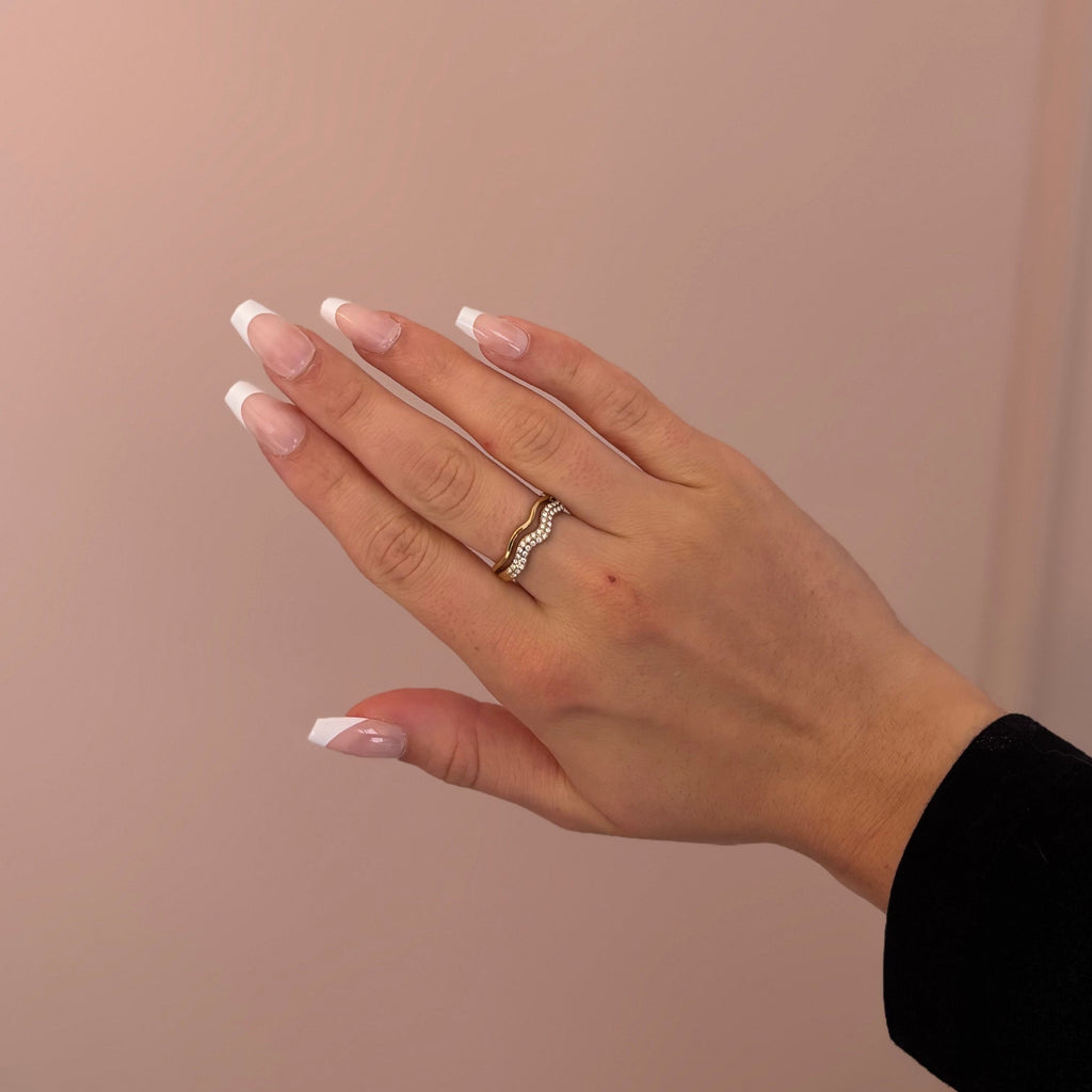 Bague strass AVA
