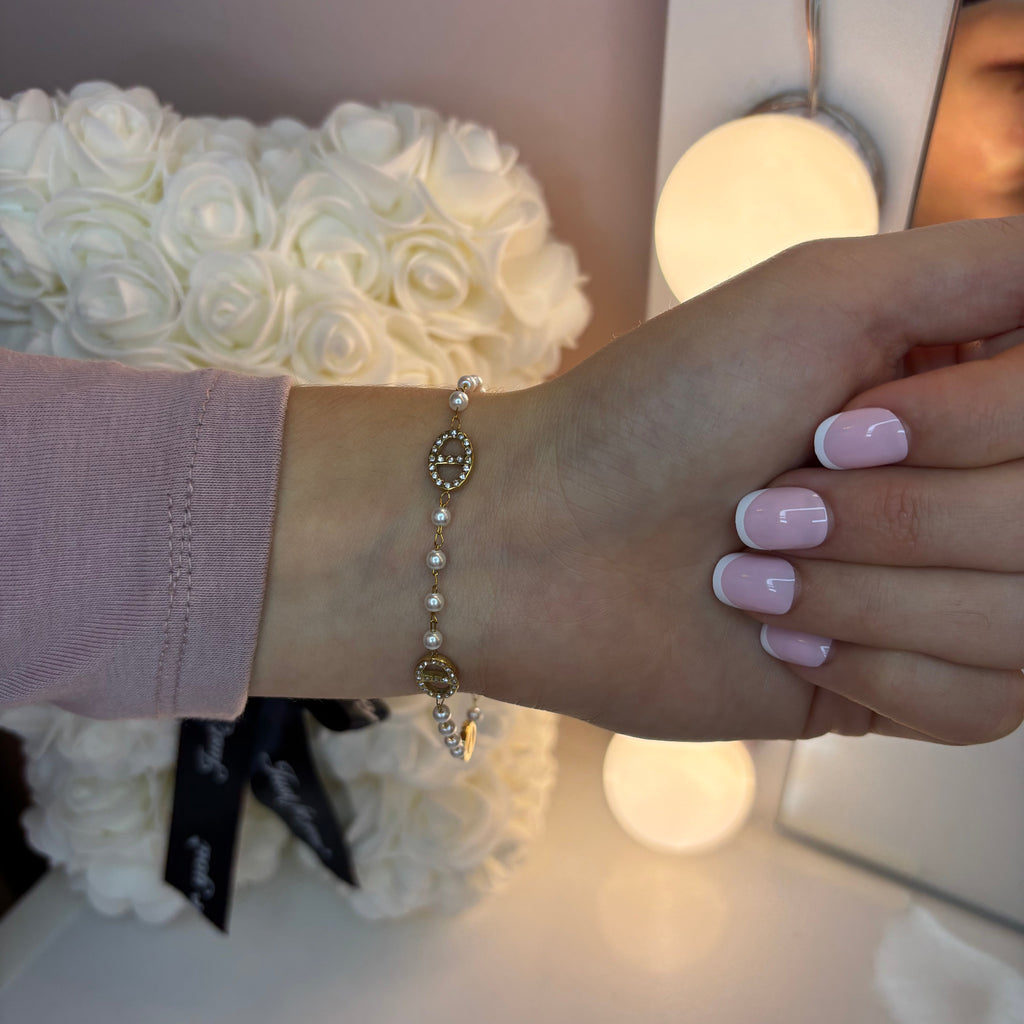 Bracelet maille marine doré PERLA - Acier inoxydable