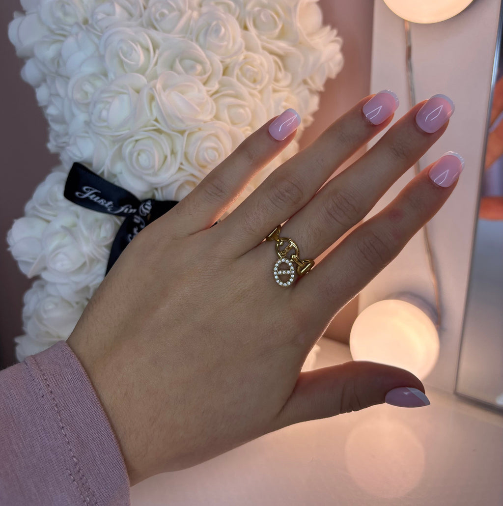 Bague ajustable maille marine ALMA - Acier inoxydable