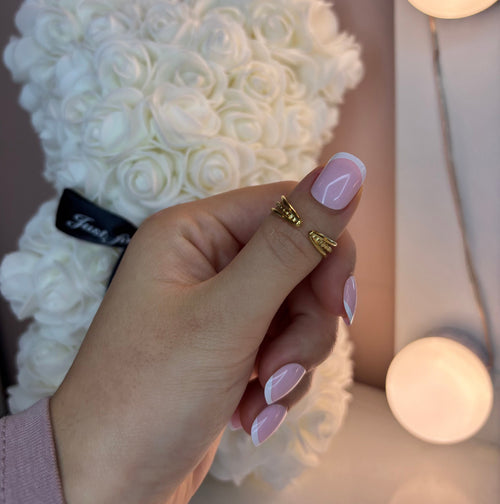 Bague ajustable maille marine TRIPLETTE - Acier inoxydable