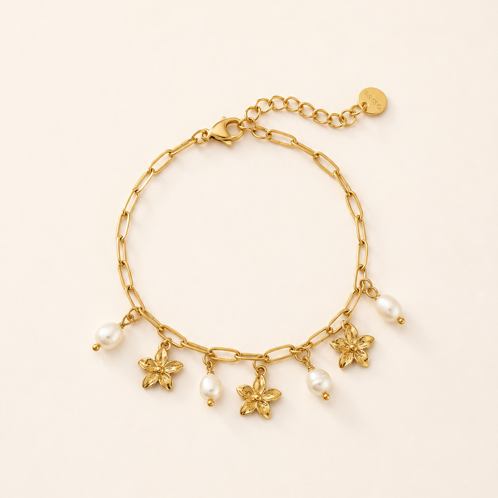 Bracelet doré pendentifs JULIE