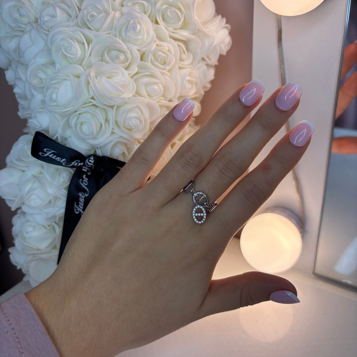 Bague ajustable maille marine ALMA - Acier inoxydable