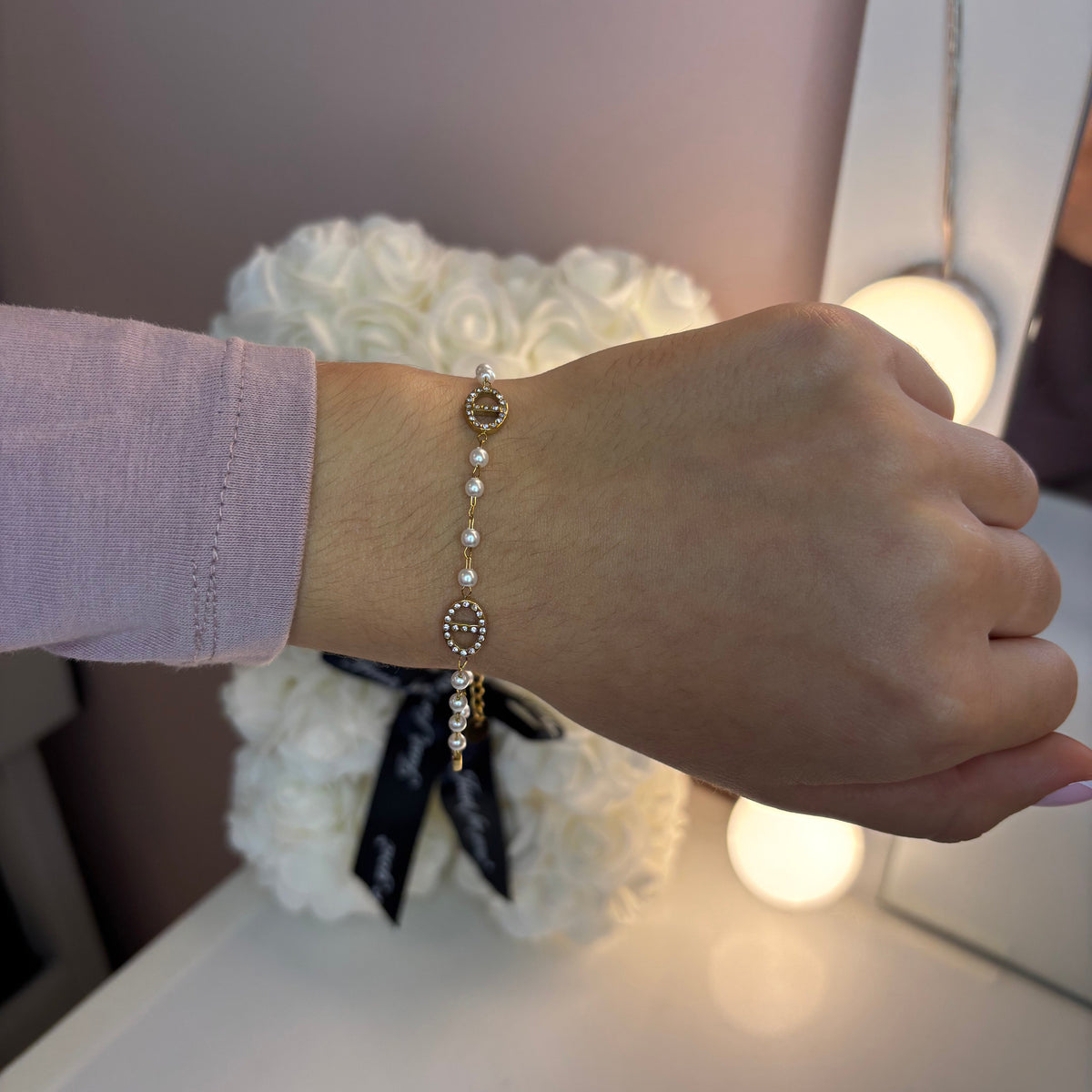 Bracelet maille marine doré PERLA - Acier inoxydable