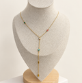 Collier coloré doré CANDY - Acier inoxydable